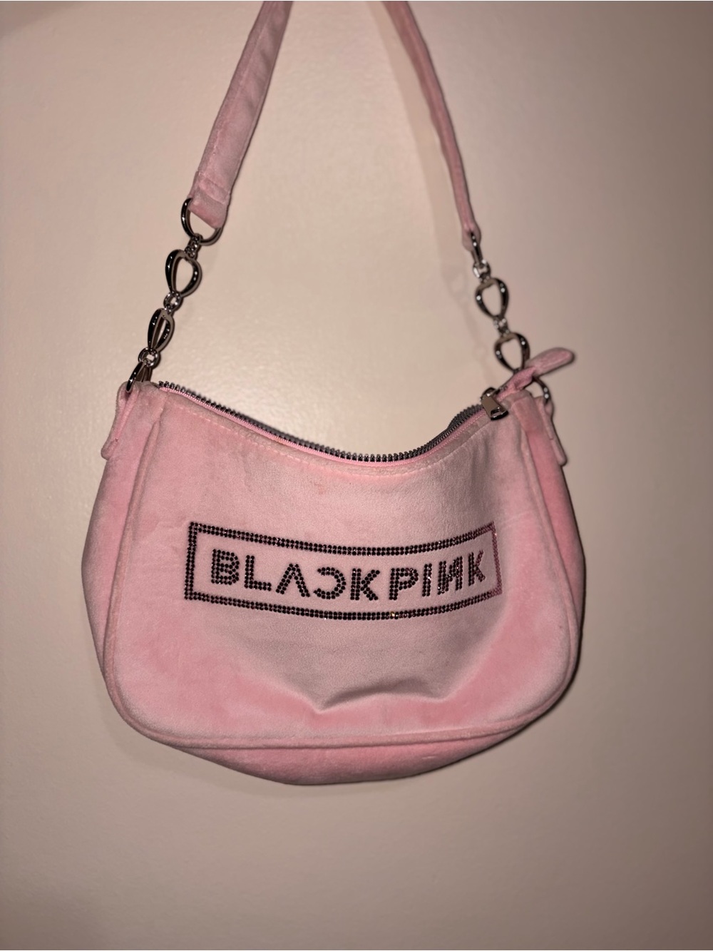 Divided Pink Suede BLACKPINK Shoulder Bag